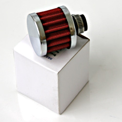 12MM BREATHER FILTER - CHROME / KM-AS-012C