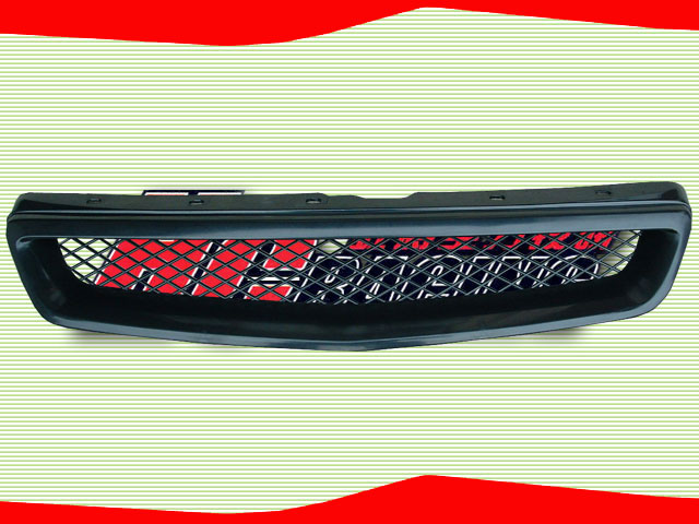 TYPE R STYLE FRONT GRILLE CIVIC 99-00 FACELIFT+COUPE 96-00 2 DOOR  / HC-CV990072A