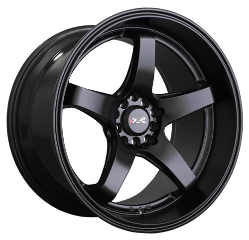 XXR 555  18x8.5 INCH - ET25 - 5 X 100+114.3  PCD - FLAT BLACK / XR555-1885-1FB