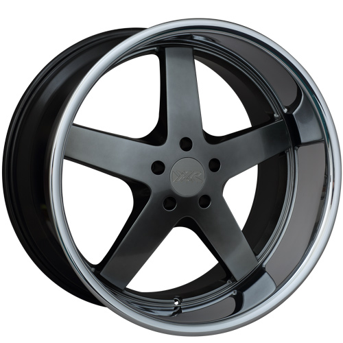 XR968-1890-1CB / XXR 968  18x9 - ET35 - 5x114.3 PCD - CHROME BLACK POLISHED STAINLESS RIM