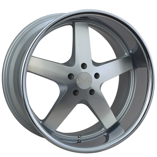 XXR 968  18x9 - ET35 - 5x114.3 PCD - SILVER POLISHED  CHROME RIM - SINGLE SPARE WHEEL / XR968-1890-2SC