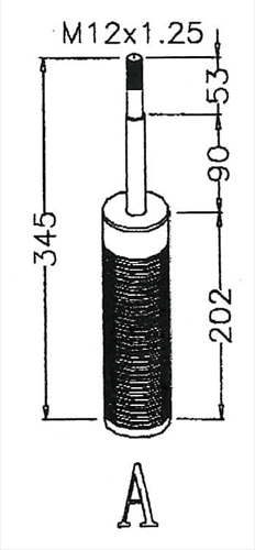 D2 RACING SPORT REPLACEMENT STRUT TYPE A 52mm ( CLICK - SEE DESCRIPTION) / D2-WP-A52