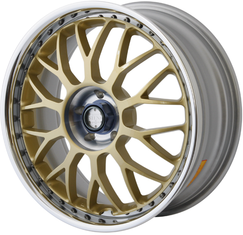 ADVAN RACING SIENA 18x7.5 - ET51 - 100x5 PCD - GOLD - 2 PIECE FORGED WHEELS / ADSR-Z5216