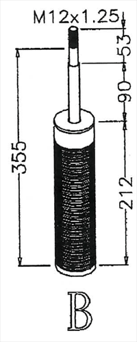 D2 RACING SPORT REPLACEMENT STRUT TYPE B 50mm ( CLICK - SEE DESCRIPTION) / D2-WP-B50