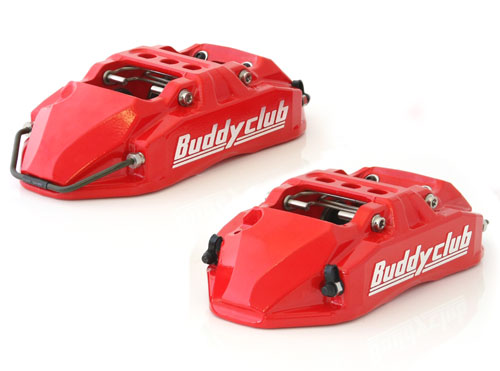 BUDDY CLUB 4 POT CALIPERS IN RED / BC-KRS40-R