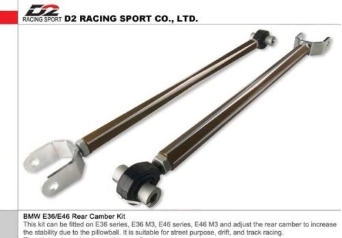 D2 RACING SPORT BMW E36/E46 REAR CAMBER KIT / D2-3-2