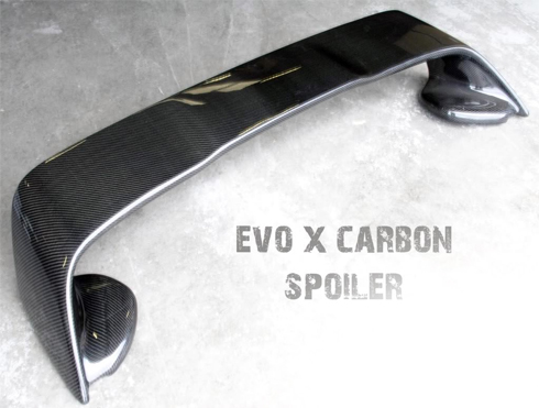 EVO 10  CARBON FIBRE OEM REPLACMENT SPOILER / HC-MI080951C