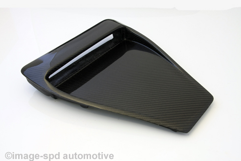 EVO 10  CARBON FIBRE BONNET-HOOD INTAKE VENT COVER H2 Style / HC-MI080973C-1