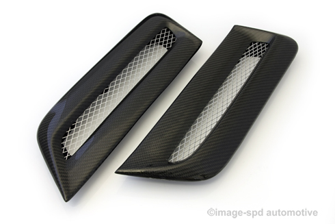 EVO 10  CARBON FIBRE H2 HOOD SIDE GRILLES  / HC-MI080974C-1