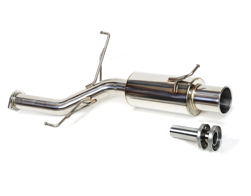 MITSUBISHI EVO 7 8 & 9 STAINLESS STEEL EXHAUST MUFFLER GT BOX  |   M2 MOTORSPORT / M2-EVO7-9-RB3