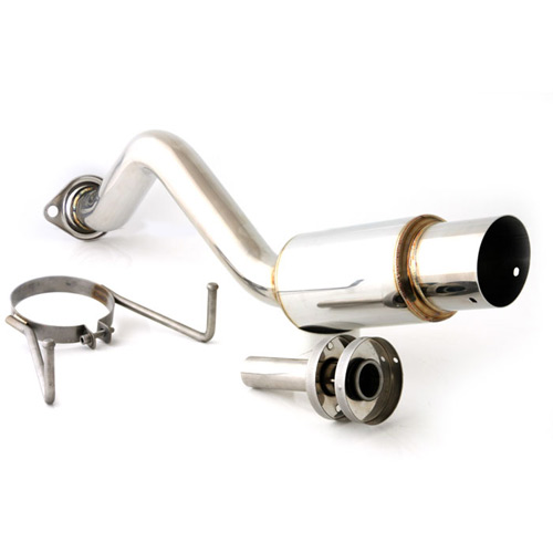 M2 MOTORSPORT EG EK REAR MUFFLER JDM 100MM SLASH CUT / M2-HD-EGEK-RB