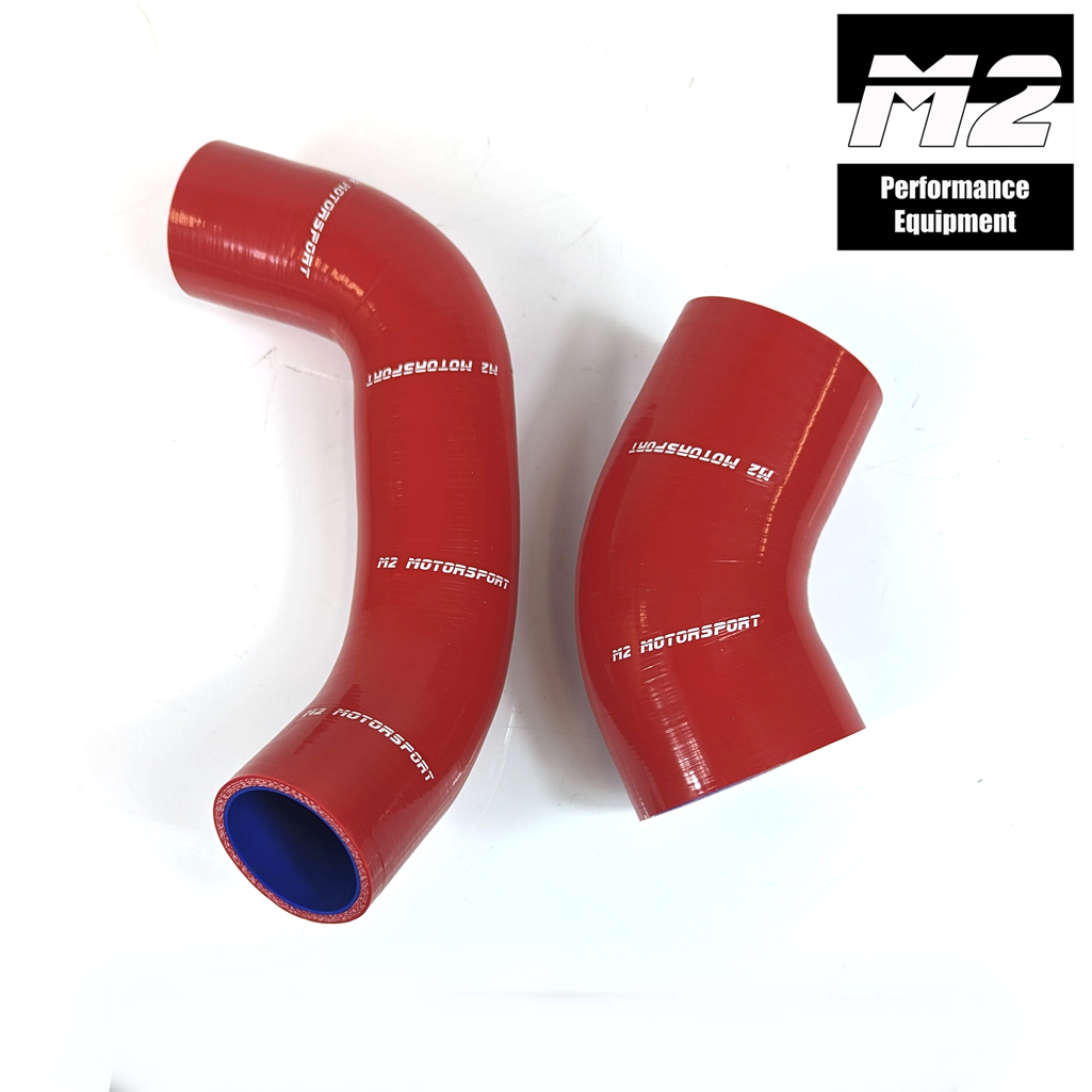 FORD FOCUS RS MK2 SILICONE AIRBOX HOSES - RED | M2 MOTORSPORT / M2-SIH-FOR049RD