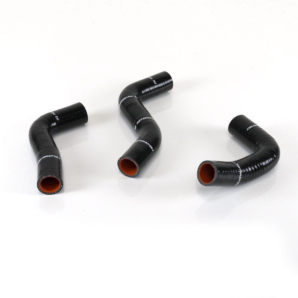 MAZDA MIATA MX5 1.6 BLACK RADIATOR HOSES 89-97 MK1 |  M2 MOTORSPORT / M2-SRH-MAZ05BK