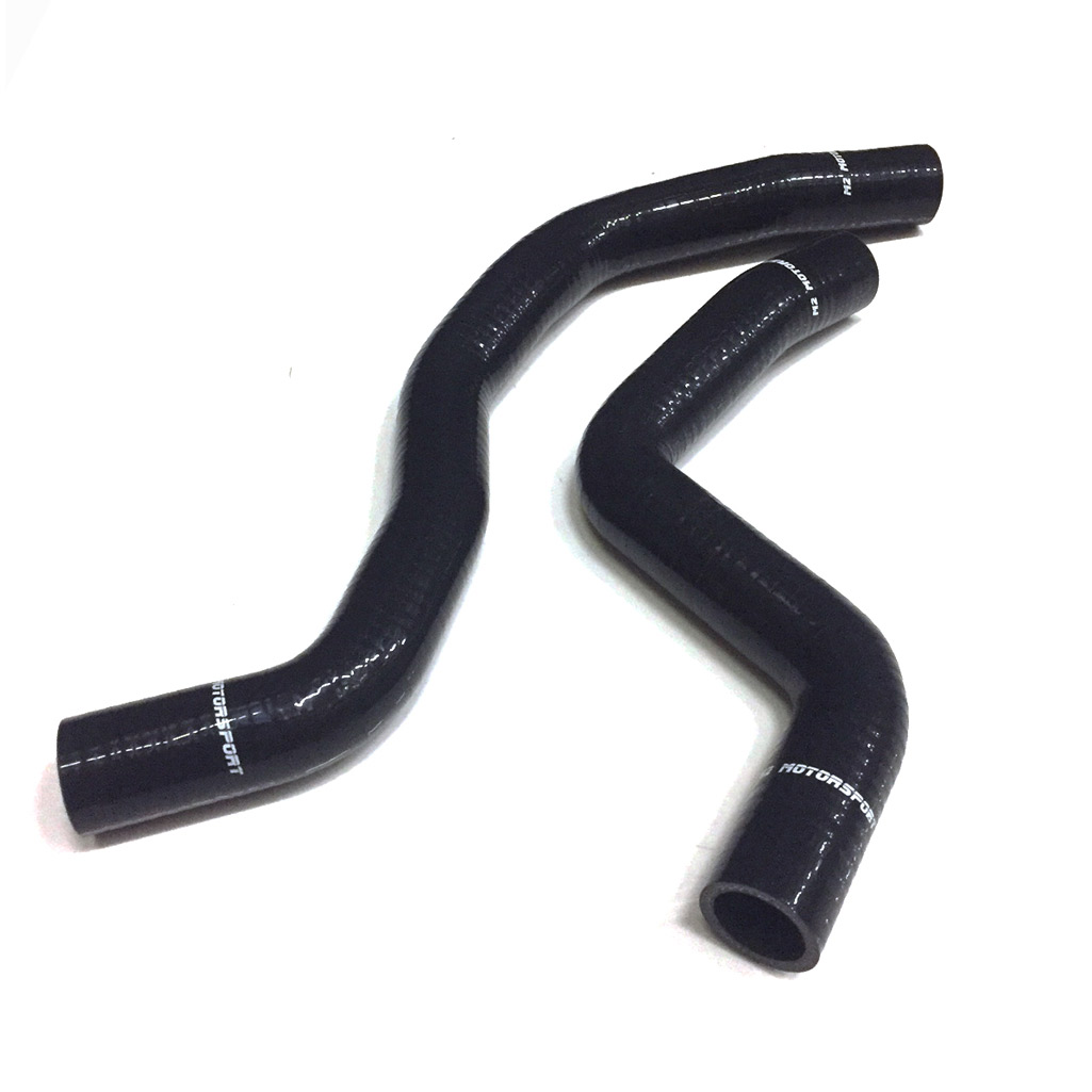 MITSUBISHI EVO 7 - 8   SILICONE RADIATOR HOSES  BLACK |  M2 MOTORSPORT / M2-SRH-MIT04BK