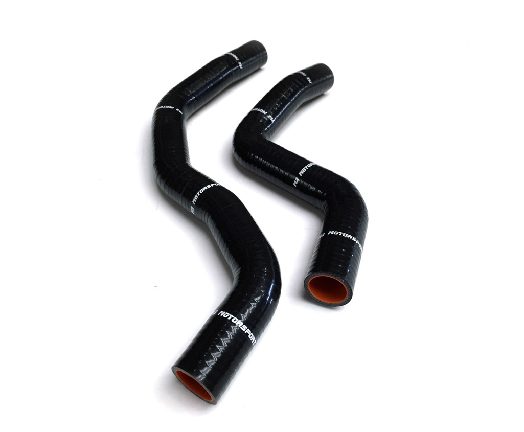 MITSUBISHI EVO 9 SILICONE RADIATOR HOSES  BLACK |  M2 MOTORSPORT / M2-SRH-MIT05BK