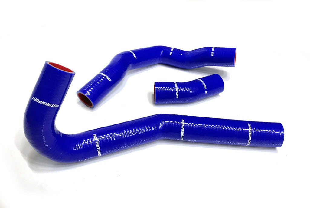 NISSAN S13  CA18DET - BLUE - RADIATOR HOSES 89-93 BLACK  |  M2 MOTORSPORT / M2-SRH-NIS01BL