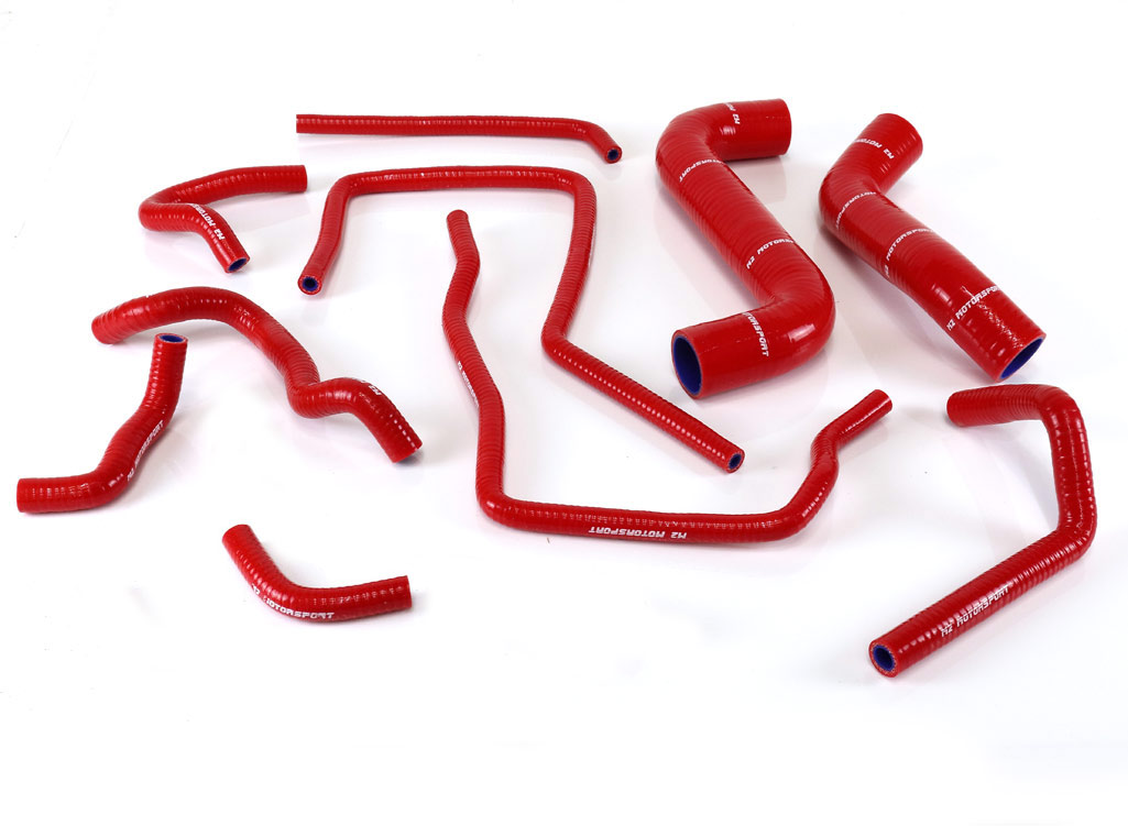 SUBARU IMPREZA GDA GDB NEW AGE  RED SILICONE HOSES SET (01 - 06)  | M2 MOTORSPORT / M2-SRH-SUB04RD