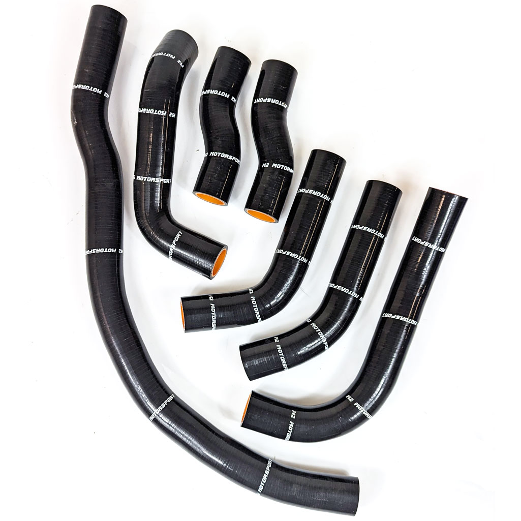 MR2 MK2 SW20-3SGE-3SGTE RADIATOR HOSES - BLACK - | M2 MOTORSPORT / M2-SRH-TOY011BK