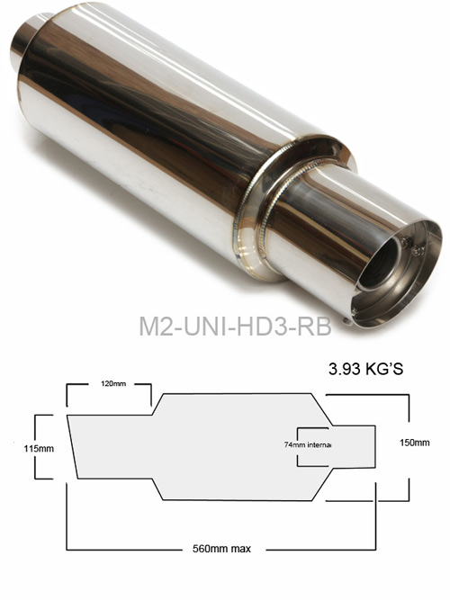 M2 350mm MUFFLER 3