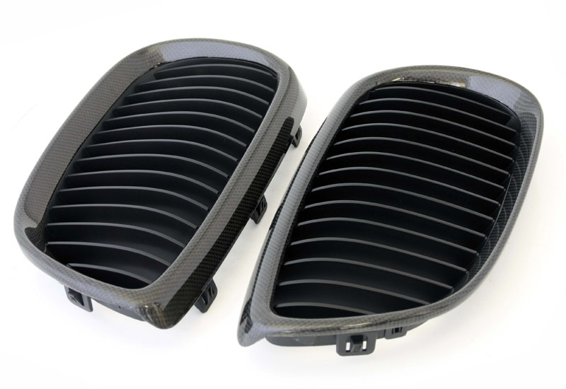 BMW E92 E93 M3 3 SERIES GENUINE CARBON FIBRE KIDNEY FRONT GRILLES / MT-BM-0178