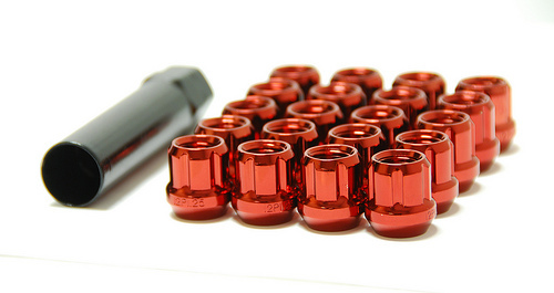 MUTEKI OPEN RED NUT M12x1.5mm  / MU-31886R