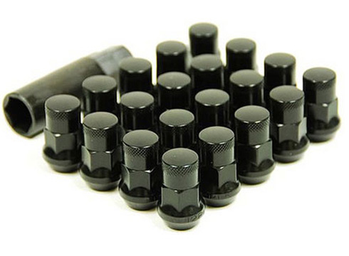 MUTEKI SR35 CLOSED BLACK NUTS  M12x1.25mm / MU-32925BP