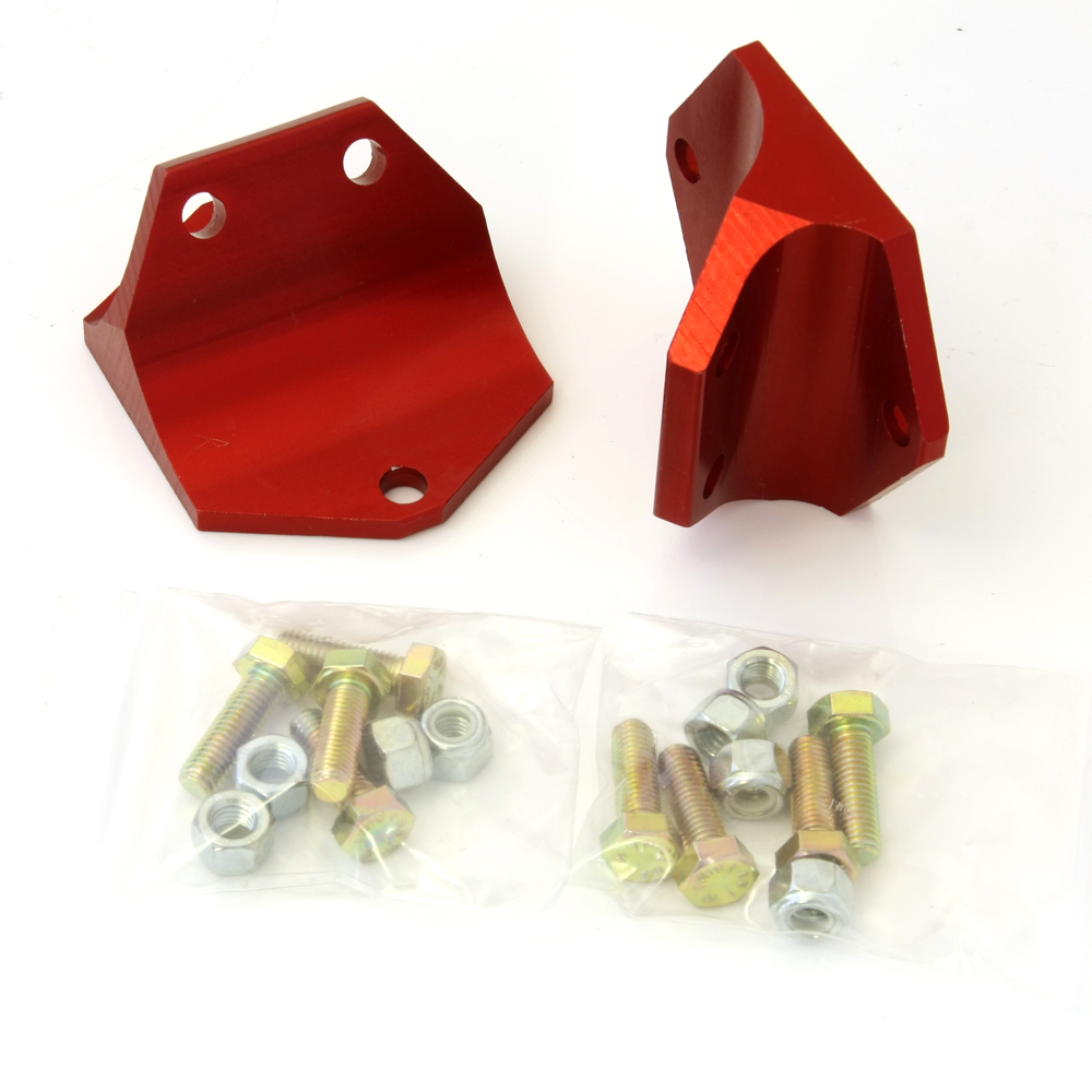CLASSI MINI ANNODISED ALLOY SOLID FRONT SUBFRAME REAR MOUNTS PAIR  / SP015