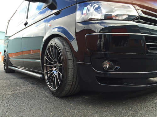 VW TRANSPORTER FITTED WITH 20 INCH XXR
