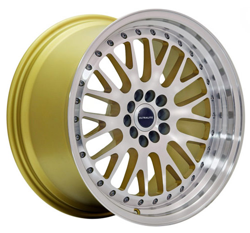 ULTRALITE UL10 18x9.5 - ET20 - 5x112+100 PCD -  GOLD MACHINED FACE / UL10-1895-2GLMF