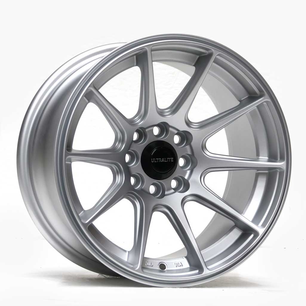 ULTRALITE UL11 -  15 x 8  INCH - ET0 - 100+108 x 4 PCD FLAT SILVER / UL11-1580-1FS