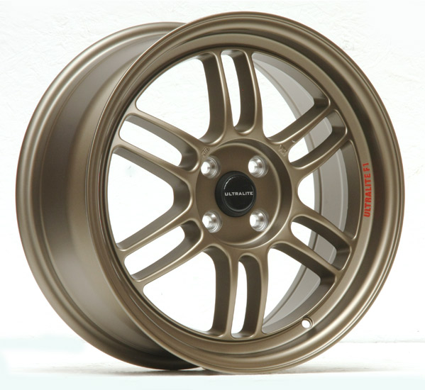 ULTRALITE F1 17x7.5 INCH - ET42 - 4x100 PCD - FLAT MATT BRONZE / ULF1-1775-1BZ