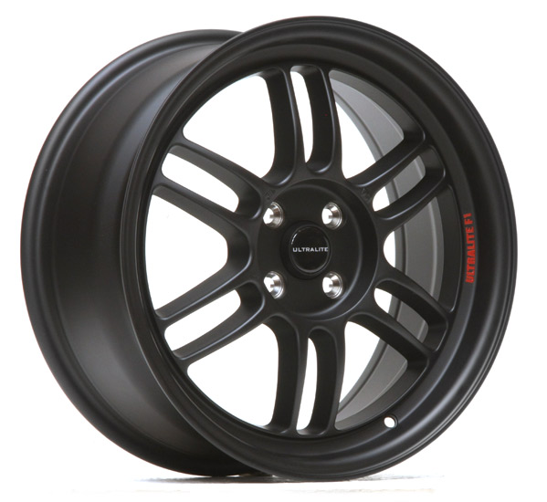 ULTRALITE F1 17x7.5 INCH - ET42 - 4x100 PCD - FLAT MATT BLACK / ULF1-1775-1FB