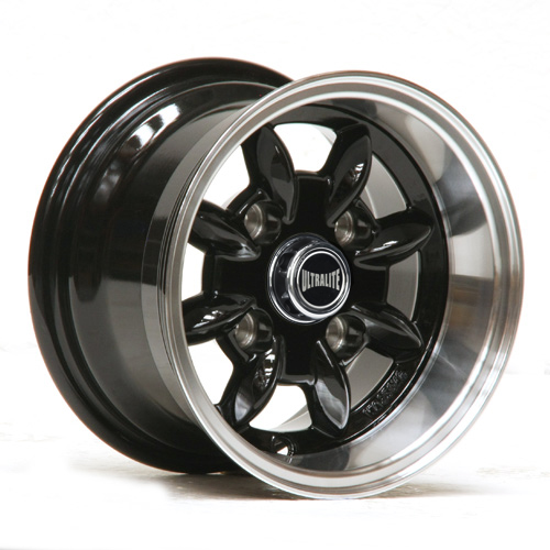 ULTRALITE  CLASSIC MINI - 10 X 6J - ET-3 - GLOSS BLACK + POLISHED RIM / ULML7-3B