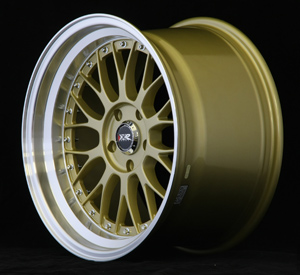 XXR 521  18 x 8.5 INCH  ET20  5 x 114.3 PCD-  GOLD POLISHED RIM / XR521-1885-3GL