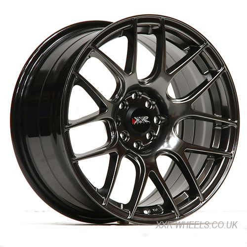 XXR 530 17x8.25 INCH -  ET35 - 5x100+114.3 PCD - CHROME BLACK / XR530-1782-1CB2