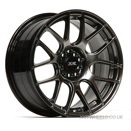 XXR 530 17x8.25 INCH - ET25 - 5x100+114.3 PCD - CHROME BLACK / XR530-1782-3CB