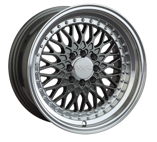 XXR 536  15x8 INCH - ET20 - 100+108x4 PCD - GUN METAL POLISHED LIP / XR536-1580-2GM