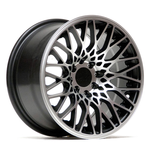 XXR 553 15 X 8 - ET21 - 4 X 100+114.3 - FLAT MATT BLACK + MACHINED MATT FACE / XR553-1580-1FBM