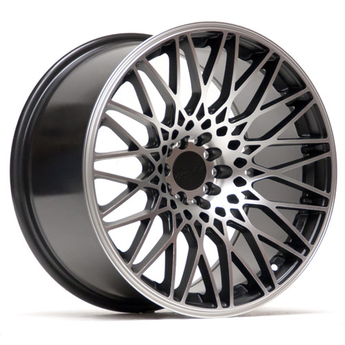 XXR 553 18 x 8.75 - ET36 - 5 x 112+120 - 74 - FLAT MATT BLACK + MACHINED MATT FA / XR553-1887-4FBM