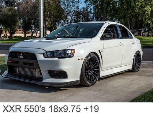 EVO FITTED WITH XXR 550
